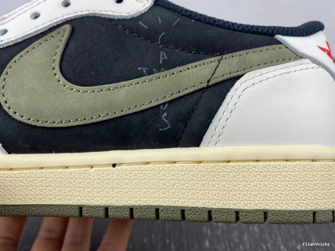 Olive Air Low WMNS 1 Jordan OG x Scott Travis DZ4137-106 0821
